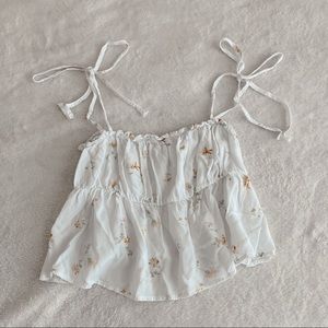 PacSun Flowy Crop Floral Tank